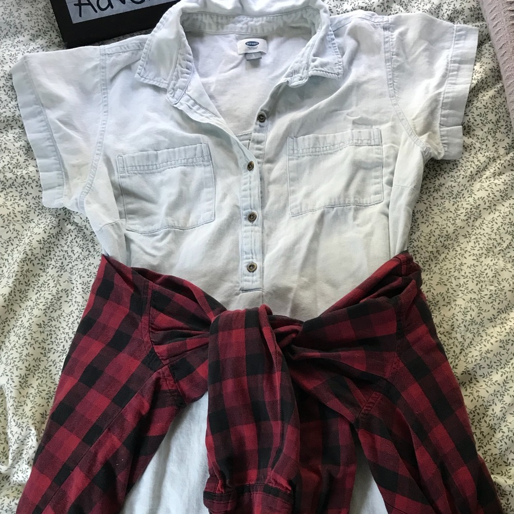 Old Navy Light Wash Denim Dress